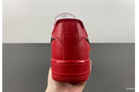 Nike 1 Air  AO4297-600 Red Off-White Force  Low  0325